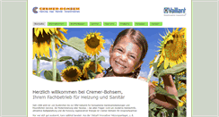 Desktop Screenshot of cremer-bohsem.de